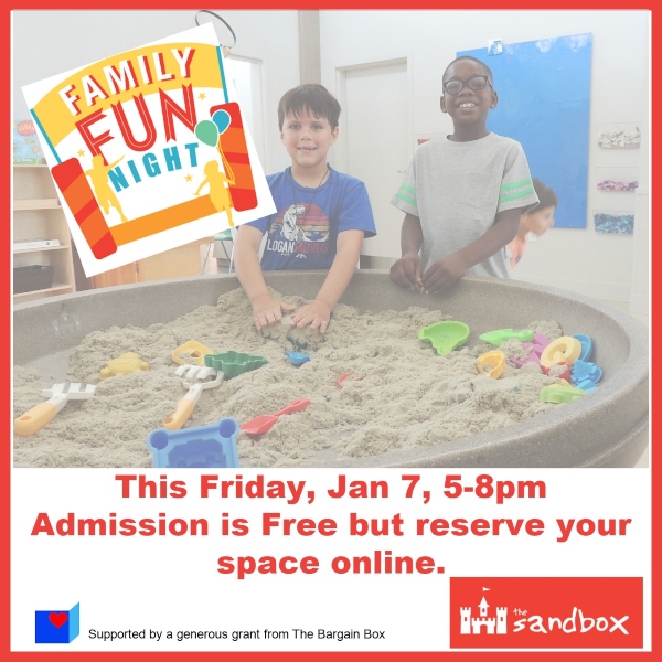 Sandbox Children's Museum free events 