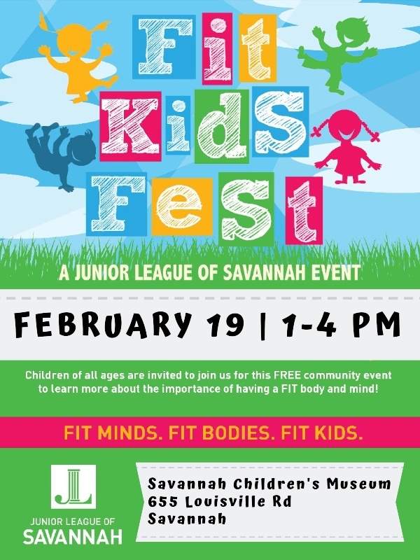 Fit Kids Fest 2022 Savannah Junior League free events 