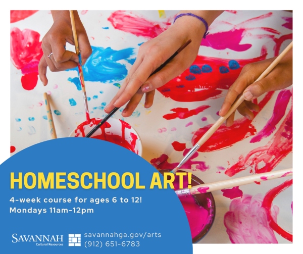 Homeschool art classes Savannah Cultural Arts Center