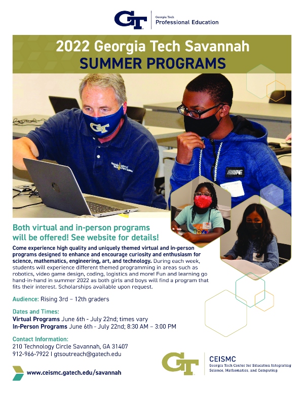 Summer Camps Georgia Tech Savannah Chatham County