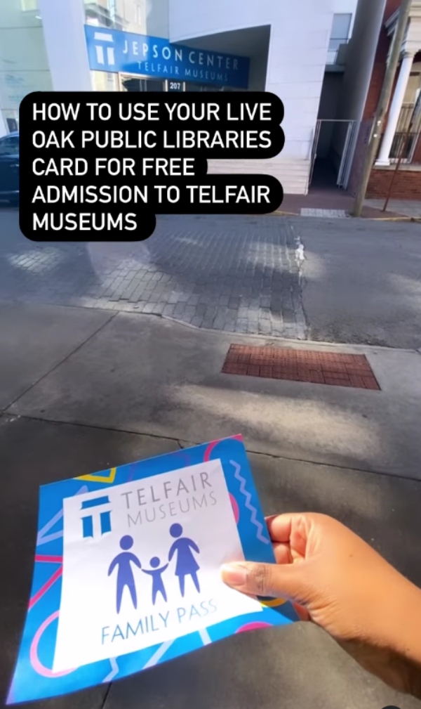 free library passes jepson telfair museums Savannah Live Oak 