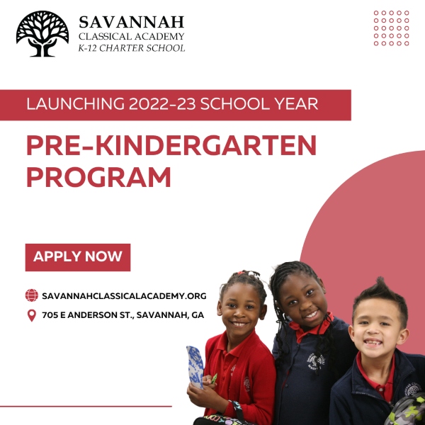 preK Savannah free charter school Savannah Classical Academy 