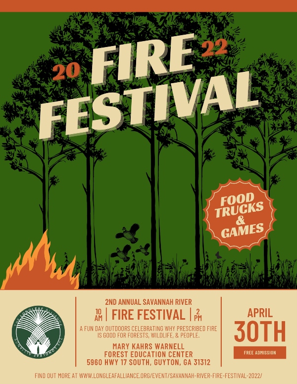 Fire Festival 2022 Guyton Ga Mary Warnell Forest Education center 